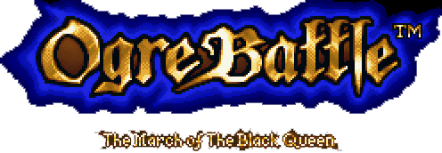 Densetsu no Ogre Battle title screen for Sega Saturn